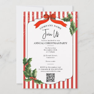 Convite Festa de Natal da Red Bow Holiday Company