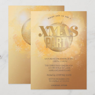 Convite Festa de Natal da Stylish Christmas Ball Company