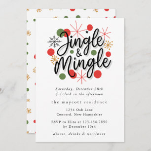 Convite Festa de Natal da Typografia Fun Jingle and Mingle