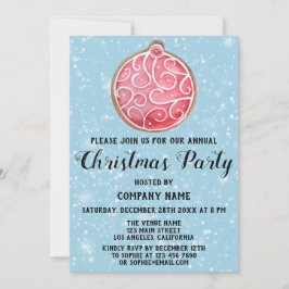 Convite Festa de Natal de Férias da Companhia Red Ball Blu