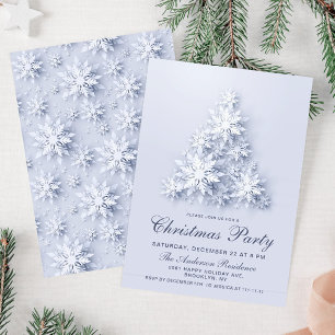Convite Festa de Natal de Férias de Árvore Elegante 3D