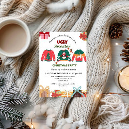 Convite Festa de natal de Gegant Ugly Sweater