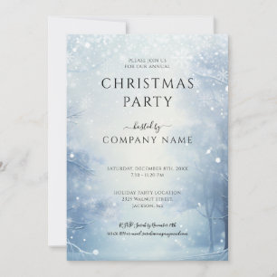 Convite Festa de Natal de Inverno para Empresas