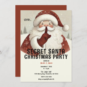 Convite Festa de Natal de Papais noeis Secretos Russos