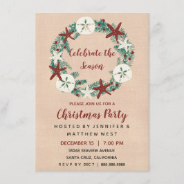 Convite Festa de Natal de Praia Rústica Costeira