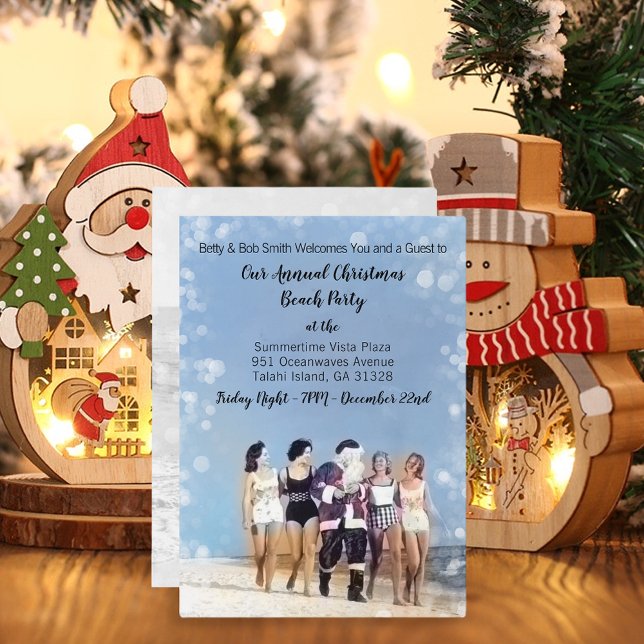 Convite Festa de Natal de Santa Claus (Criador carregado)