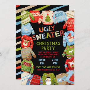 Convite Festa de Natal de Sweater Feia