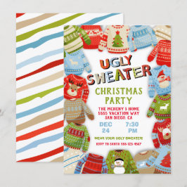Convite Festa de Natal de Sweater Feia