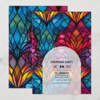 Festa de Natal de Vidro Colorido