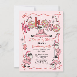 Convite Festa de Natal do Adulto de Amizade Ho Ho Ho