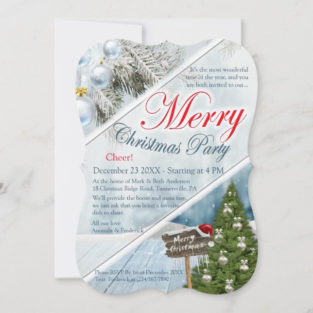 Convite Festa de Natal do Ano (Frente)