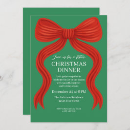 Convite Festa de Natal do Arco Vermelho Elegante -