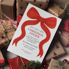 Convite Festa de Natal do Arco Vermelho Elegante -