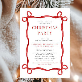 Convite Festa de Natal do Arco Vermelho Moderno