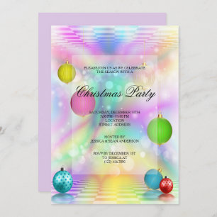 Convite Festa de Natal do Disco Baubles