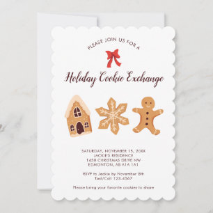 Convite Festa de Natal do Feriado de Bolachas