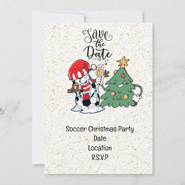 Convite Festa de Natal do Futebol Salve a Data (Frente)