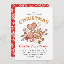 Convite Festa de Natal do Gingercake House Cookie Exchange