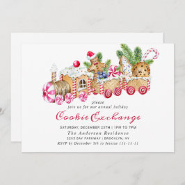 Convite Festa de Natal do Gingercake House Cookie Exchange