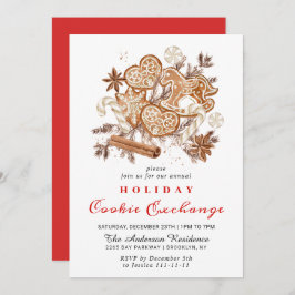 Convite Festa de Natal do Gingercake House Cookie Exchange