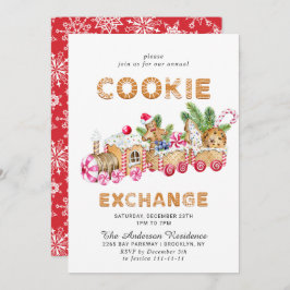 Convite Festa de Natal do Gingercake House Cookie Exchange