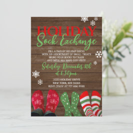Convite Festa de Natal do Holiday Sock Exchange