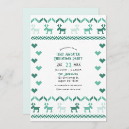 Convite Festa de Natal do Nórdico Mint Ugly Sweet