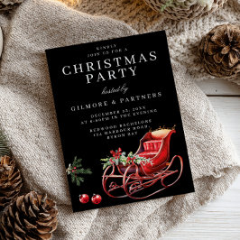 Convite Festa de Natal do Office no Red Papais noeis Sleig