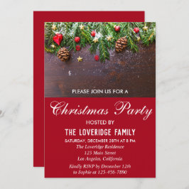 Convite Festa de Natal do País Festivo Russo