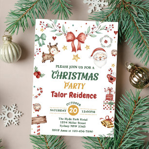 Convite Festa de Natal do Papai Noel