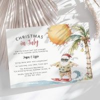 Festa de Natal do Papai Noel de Verão em Julho