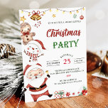 Convite Festa de Natal do papai noel Snowman<br><div class="desc">Papais noeis Convite de festas de Natal Snowman</div>