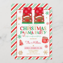 Festa de Natal do Partido Pajama Vermelho Feriado