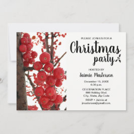 Convite Festa de Natal do Red Berry Modern