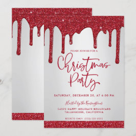 Convite Festa de Natal do Red Glitter Drivers