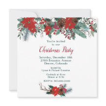 Festa de Natal do Red Poinsettia Border Buquê