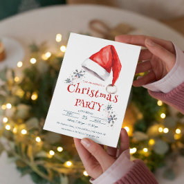 Convite Festa de Natal do Santa Hat