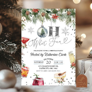 Convite Festa de Natal do Silver Winter Fun Coctail