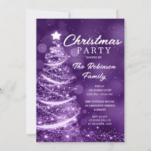Convite Festa de Natal do Sparkle Purple no Natal