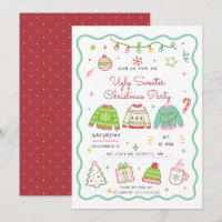 Festa de Natal do Suéter Feio Doodle