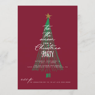 Convite Festa de Natal do Whimsical Glitter