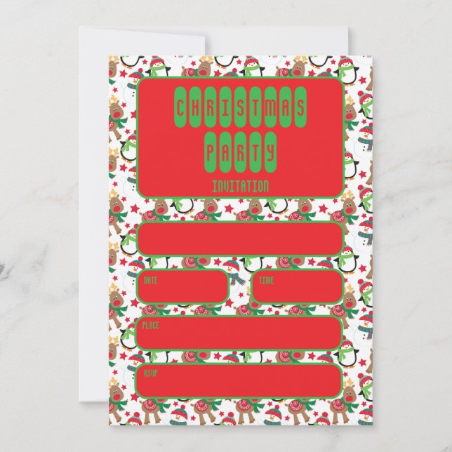 Convite Festa de Natal dos Amigos dos papais noeis (Frente)