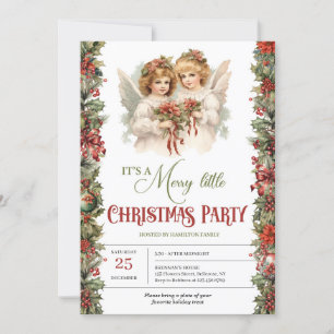 Convite Festa de Natal dos Anjos Vitorianos do Retro Elega