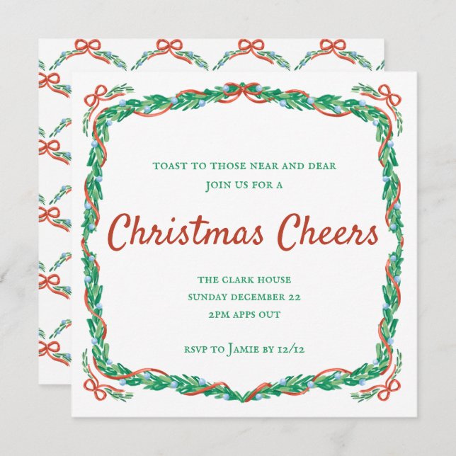 Convite Festa de Natal dos Felizes e Arcos (Frente/Verso)