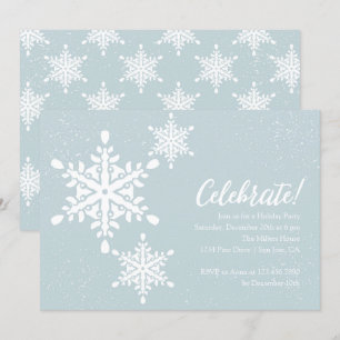 Convite Festa de Natal dos Flocos de Neve