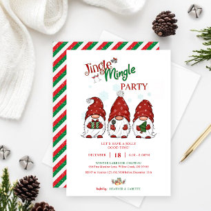 Convite Festa de Natal dos Gnomos Feriados