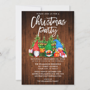 Convite Festa de Natal dos Gnomos Russos da Água