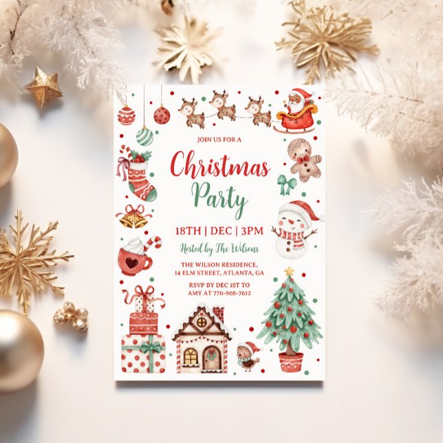 Convite Festa de Natal dos Miúdos Fofos (Criador carregado)