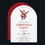 Convite Festa de Natal dos Papais noeis<br><div class="desc">Esta é a estação para ser a Jolly! Convide amigos e familiares a se juntarem à alegria festiva com este simples,  mas tradicional convite de festas de natal santa claus. Todo texto é fácil de personalizar com seus próprios detalhes de evento.</div>