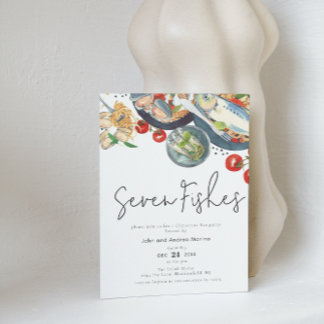 Convite Festa de Natal dos Sete Fishes Italianos da Aquare